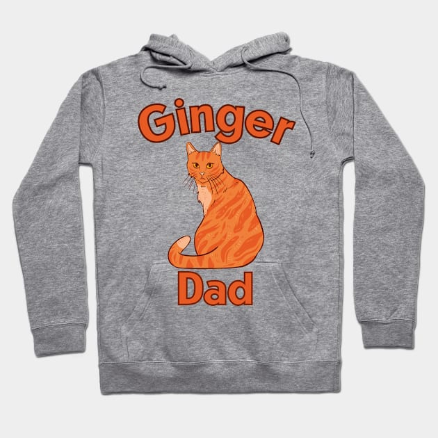 Ginger Cat Dad Hoodie by aesthetice1